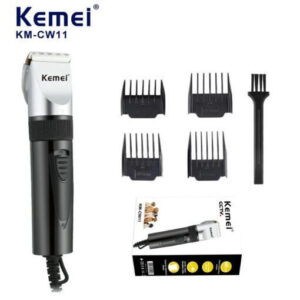 Kemei KM-CW11 Επαγγελματική Κουρευτική Μηχανή Σκύλων Επαναφορτιζόμενη Μαύρη