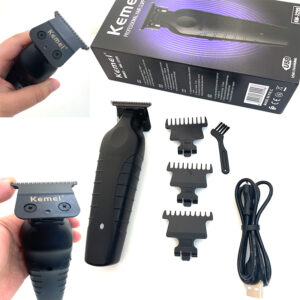 Kemei KM-2299 Επαγγελματική Επαναφορτιζόμενη Κουρευτική Μηχανή Μαύρη