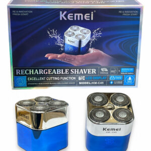 Kemei KM-C45 Περιστρεφόμενη Ξυριστική Μηχανή Προσώπου Επαναφορτιζόμενη / Με Καλώδιο