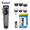 Kemei KM-1551 Επαναφορτιζόμενη Κουρευτική Μηχανή Μαύρη
