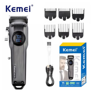 Kemei KM-1551 Επαναφορτιζόμενη Κουρευτική Μηχανή Μαύρη
