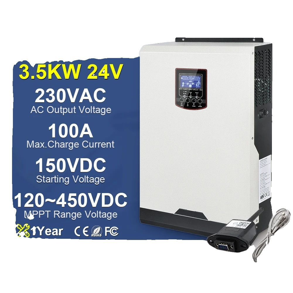 Solar Inverter 3500W 24V WiFi 3.5kW 100A