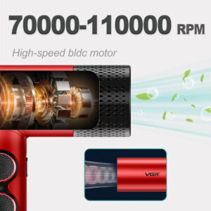 VGR Ionic Επαγγελματικό Πιστολάκι Μαλλιών με Φυσούνα 1600W V-401