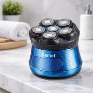 Kemei KM-567 Ξυριστική Μηχανή Κεφαλής και Προσώπου Επαναφορτιζόμενη Αδιάβροχη