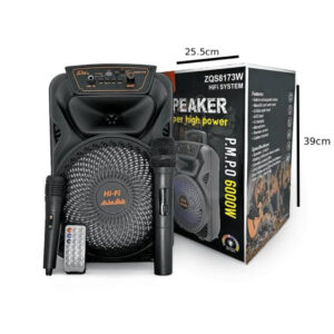 SING-E Φορητό Bluetooth Ηχείο Karaoke 8" με 2 Ασύρματα Μικρόφωνα