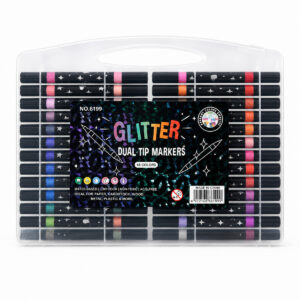 Σετ Μαρκαδόρων Glitter Διπλής Μύτης 48 Χρωμάτων